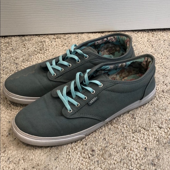 Grey/blue Vans sneakers